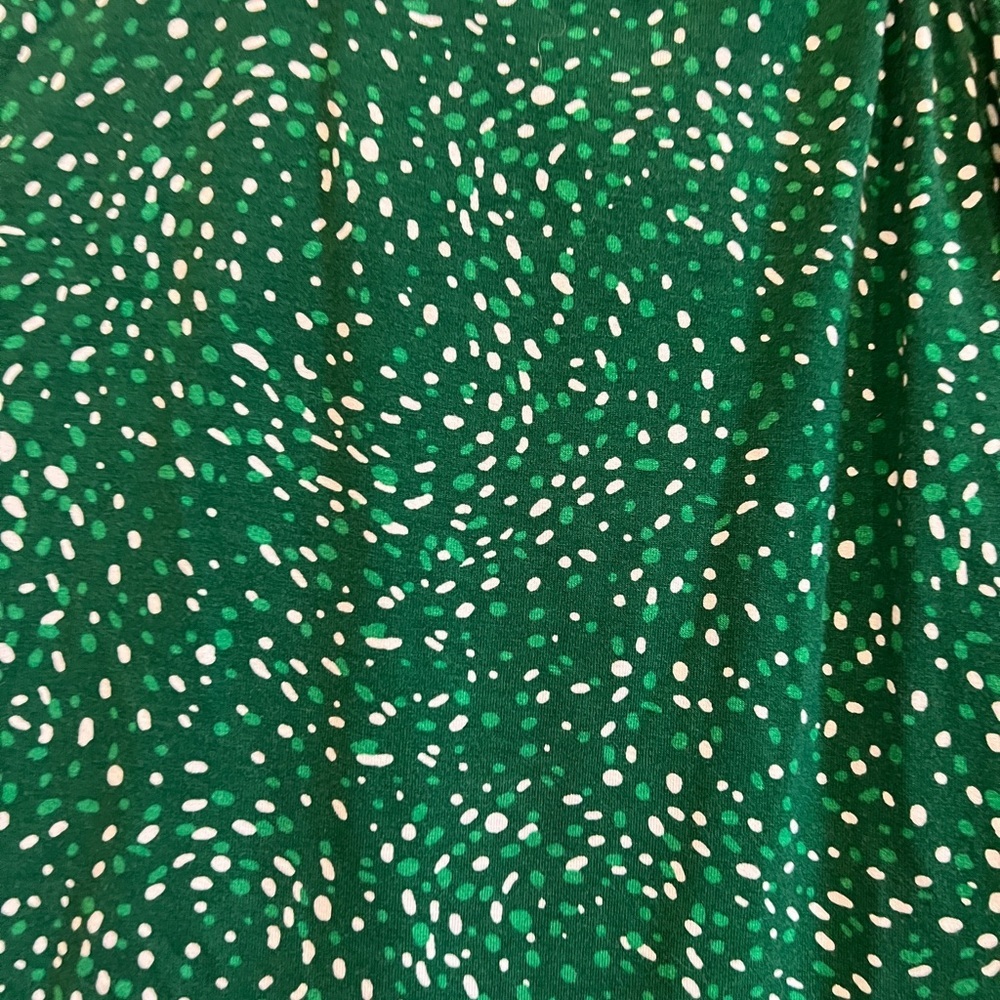 Daniel Rainn Green dot pattern short sleeve blouse size XSP - Picture 6 of 6